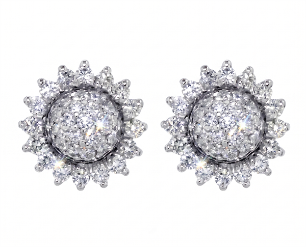 Margherita øreringe med 1,33 ct brillant i 18 kt hvidguld