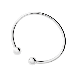 Armbånd med kugle i sterling sølv, 4 mm – Lund Copenhagen