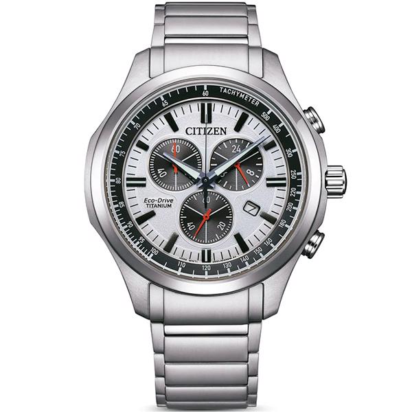 Model AT2530-85A Citizen Ecodrive Titanium Mens Chronograph ECO Drive Quartz Herre ur