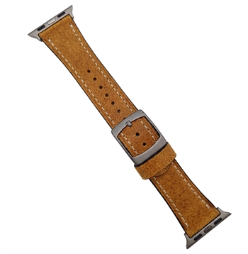 Apple Watch cognac kerne læder urrem i 38 &, 42 mm – urrem fra Houmann