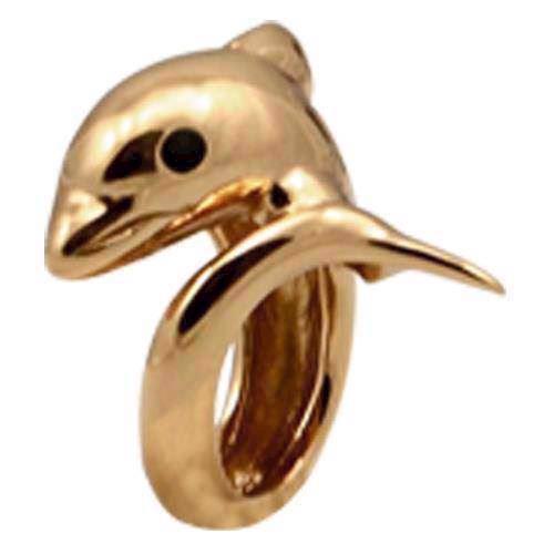 Christina Dolphin charm – forgyldt sølv, 6 mm til Classic læderarmbånd