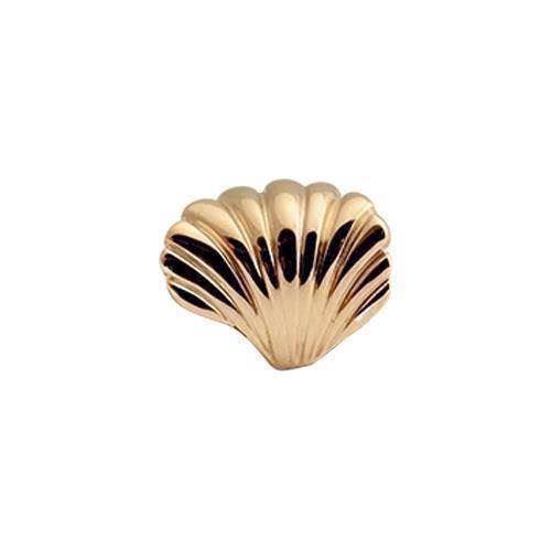Christina Shell charm – forgyldt sølv, 6 mm til Classic læderarmbånd