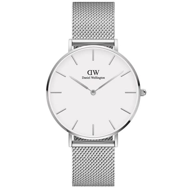 Daniel Wellington Petite Sterling dameur med forgyldt meshlænke