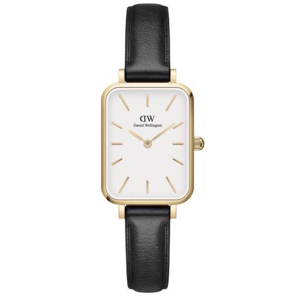 Daniel Wellington Quadro Sheffield dameur med sort læderrem