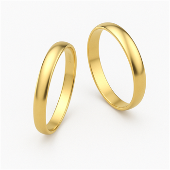 Nuran vielsesring i 8 karat guld – CN1010-8RG-4,00