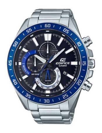 Casio Edifice EFV-620D-1A2VUEF herreur i rustfrit stål med lænke