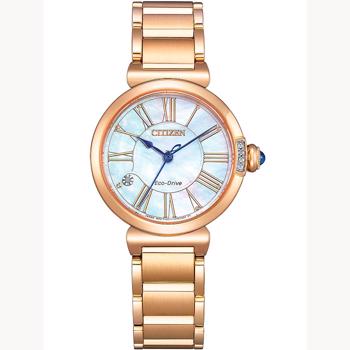 Citizen EM1063-89 dameur – Eco-Drive i forgyldt stål, 30 mm