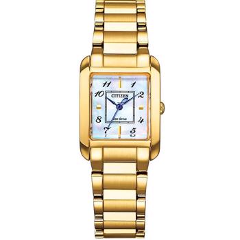 Citizen EW5602-81D dameur – Eco-Drive i forgyldt stål, 22 mm
