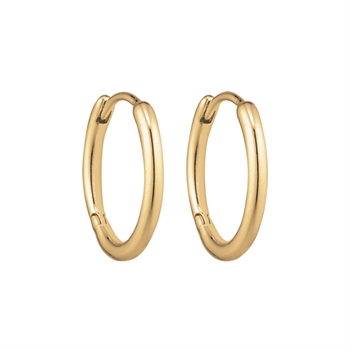 Creoler i forgyldt sølv, 1,6 x 14 mm – Støvring Design