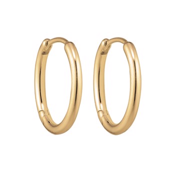 Creoler i forgyldt sølv, 1,6 x 16 mm – Støvring Design