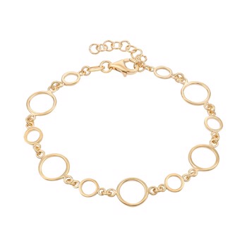 Armbånd i forgyldt sølv – Støvring Design