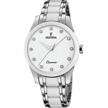 Festina Ceramic Stål med keramik lynette quartz dame ur, model F20499/1