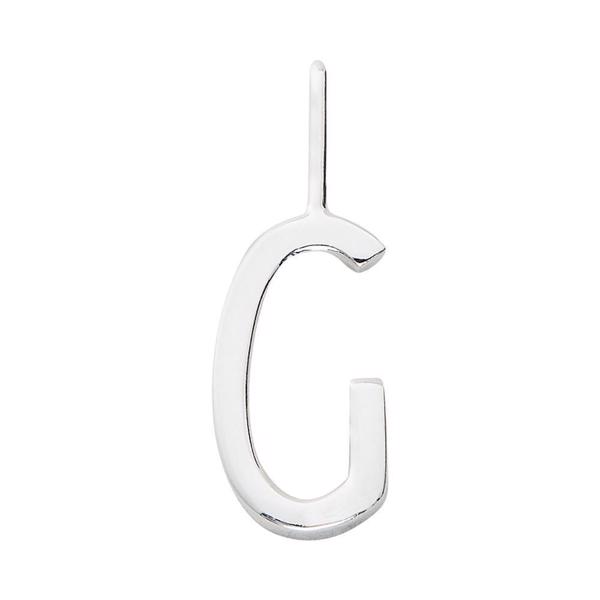 G - Smukke Arne Jacobsen bogstav vedhæng i sølv, 10 mm