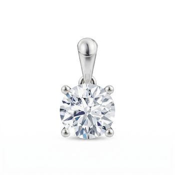 Luxury Solitaire vedhæng, med i alt 1,00 ct Labgrown diamant i 14 kt hvidguld