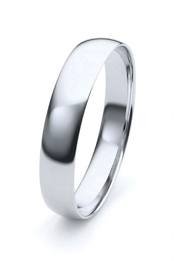 Love 9 karat hvidguld Vielsesring, 5 mm