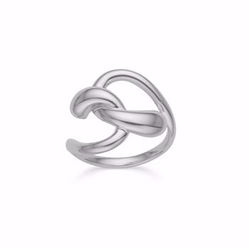 Sølvring i 925 sterling sølv med flettet design