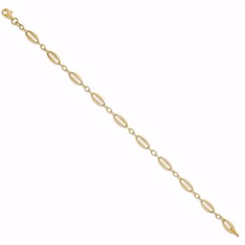 8 karat guldarmbånd 18,5 cm med led