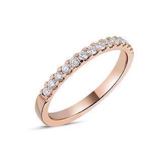 String gulds fingerring med 1-35 stk 0,01 carat diamanter