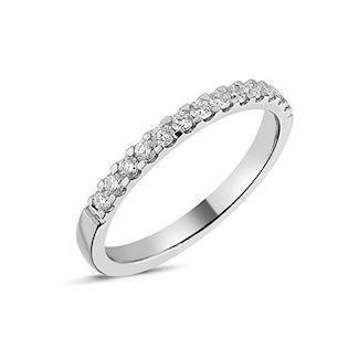 String gulds fingerring med 1-35 stk 0,01 carat diamanter