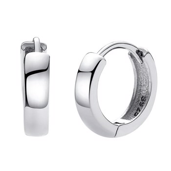 Model ME-058-s, Beata creoler i sølv fra MerlePerle 12 mmi Sterling sølv