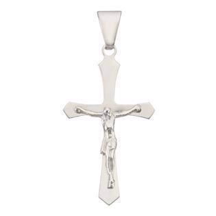 Kors med Jesus, sølv, Lille - 13 x 20 mm