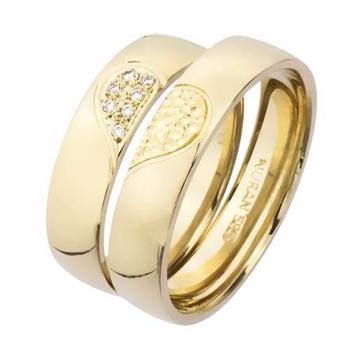 Nuran vielsesring i 8 karat guld – A3804-8G