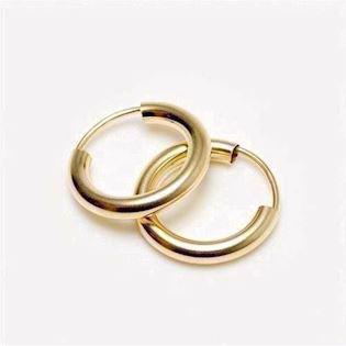Creol ørering i 8 karat guld, 2,0 mm tyk og 15 mm i diameter