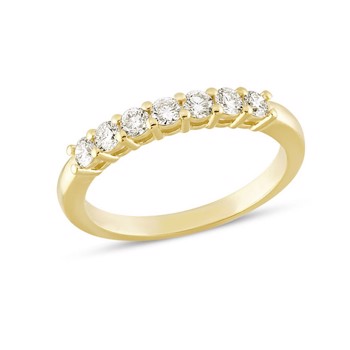 Nuran Emma ring i 14 karat rødguld med 7 diamanter à 0,07 ct – R1051-049-14RG