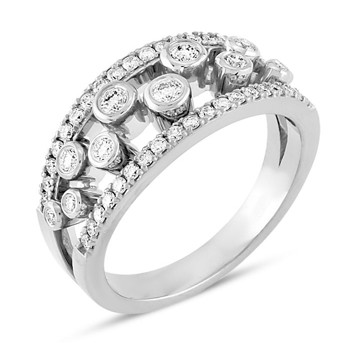 Nuran ring i 14 karat hvidguld med 0,67 ct diamanter – R1060-067-14HV