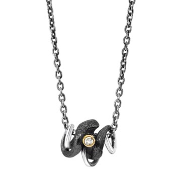 Rabinovich Witch Hazel collier i sterling sølv med diamant