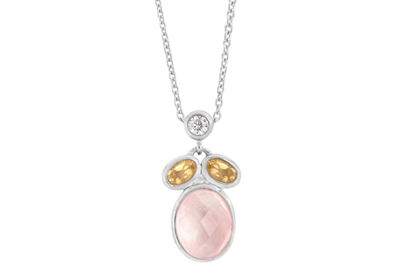 Sølv collier - Prism