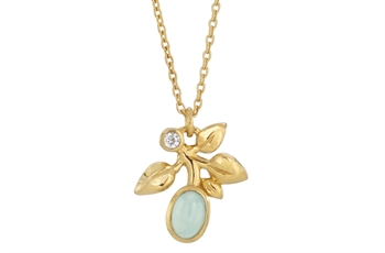 Forgyldt collier - Vitality