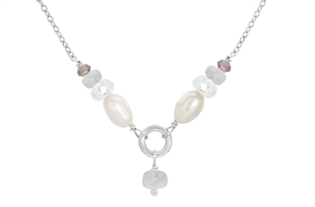 Sølv collier, krystal - Cordelia