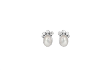 Sølv ørestik - Pleasant Pearl