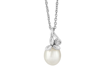 Rabinovich Rain Drop collier i sterling sølv med ferskvandsperle