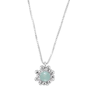 Rabinovich Caring Nest collier i sterling sølv med kalcedon