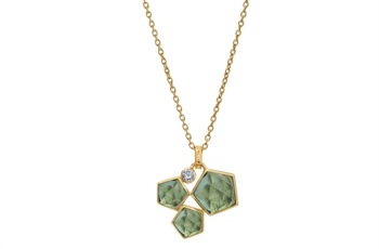 Forgyldt collier - Arletta