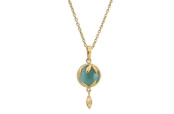 Forgyldt collier - Serenity