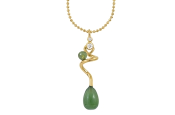 Forgyldt collier - Savannah