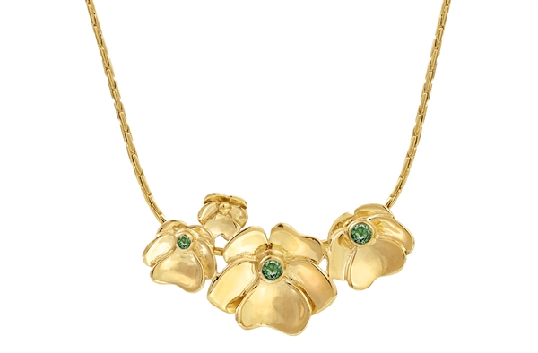 Forgyldt collier - Pansy