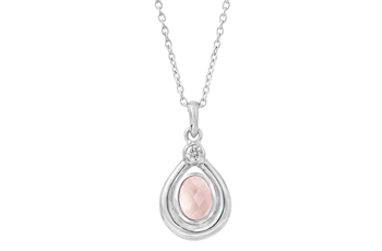 Sølv collier - Blushing