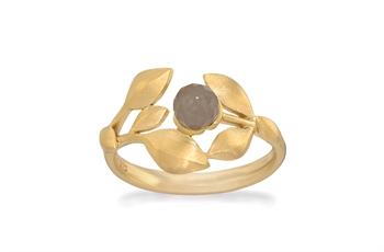 Rabinovich Elegant Touch fingerring i mat forgyldt sterling sølv