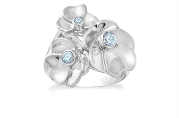 Sølv ring - Pansy