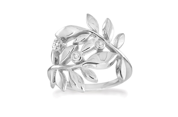 Rabinovich Misty Morning fingerring i sterling sølv med zirkonia