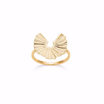 Seville's Selma forgyldt fingerring, Ø 17 mm