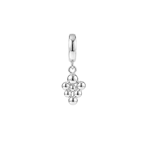 Christina Bubbles charm – sølv, 4 mm til sølvarmbånd og Slim læder