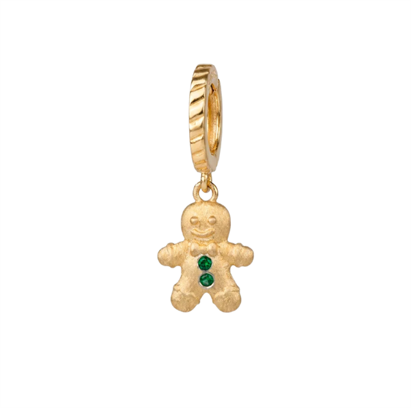 Christina Ginger Bread charm – forgyldt sølv, 6 mm til Classic læderarmbånd