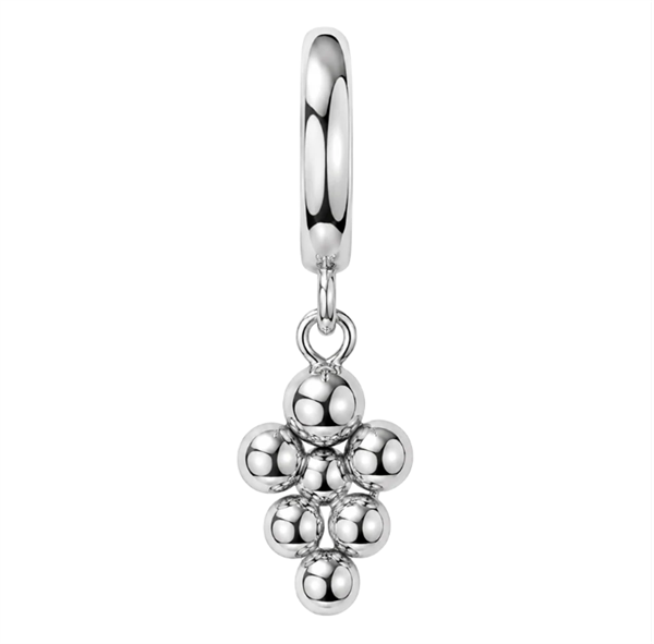 Christina Bubbles charm – sølv, 6 mm til Classic læderarmbånd