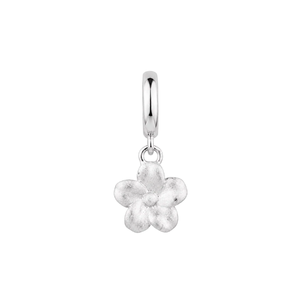 Christina Flower Grace charm – sølv, 6 mm til Classic læderarmbånd