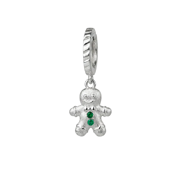 Christina Ginger Bread charm – sølv, 6 mm til Classic læderarmbånd